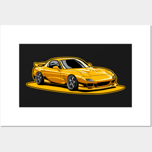 MAZ DA RX7 jdm illustration Posters and Art